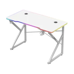 Biurko gamingowe HUZARO Hero 1.7 RGB Biały