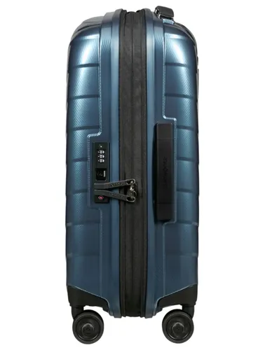 Маленький расширяемый чемодан Samsonite Attrix 55 см (20/23 см) - steel blue