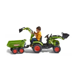 Traktor Na Pedały Dla Dzieci 3-6 Lat Do 50Kg Falk Claas Przyczepa Łyżka Spychacz