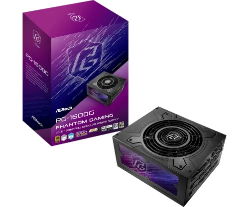 Zasilacz ASrock Phantom Gaming PG-1600G 1600W 80+ Gold Czarny