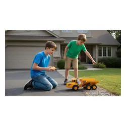 Zdalnie sterowany samochód COIL Auto RC pilot wywrotka ciężarówka VOLVO 1:16 żółta