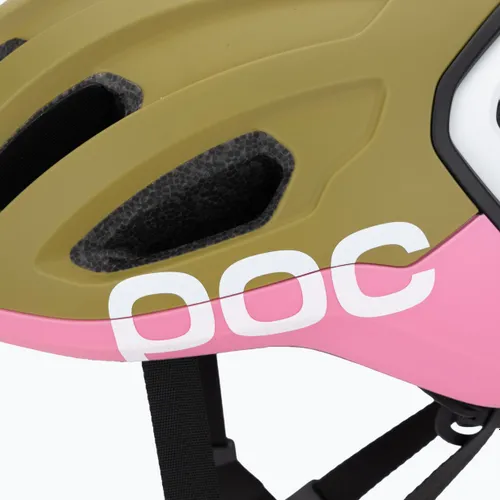 Kask rowerowy POC Amidal olivine green matt/thulite pink matt