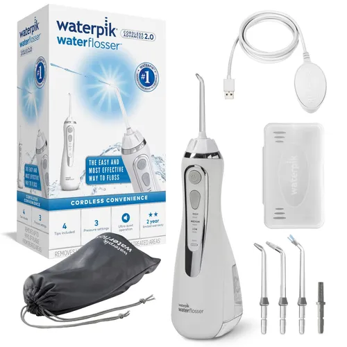 Irygator bezprzewodowy WATERPIK WP-580 Cordless Advanced 2.0 Biały + 4 końcówki