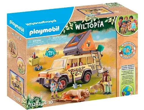 Набор фигурок Playmobil Wiltopia 71293 С внедорожником среди львов