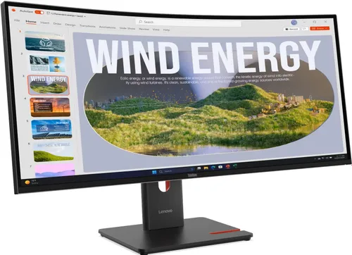 Monitor LENOVO ThinkVision T34WD-40 34" 3440x1440px 120Hz 4 ms [GTG] Curved + Kamera MC60