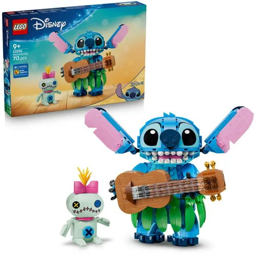 LEGO Disney 43296 Stitch i Strupka, zestaw klocków 9+