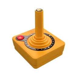 Joystick Atari CX40+ Pac-Man Edition do Atari 2600+ / 7800+ Bezprzewodowy Pomarańczowy