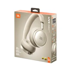 Słuchawki bezprzewodowe JBL Live 680NC Nauszne Bluetooth 6.0 Piaskowy
