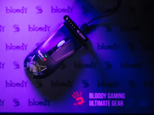 Myszka gamingowa A4tech Bloody R73 Ultra Duo Cypher Ghost Czarny