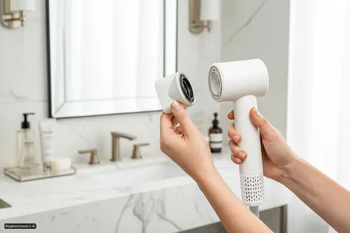 Suszarka BEAUTYME HD975 SMART z czujnikiem temperatury i panelem dotykowym Biała 1600W