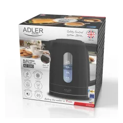 ADLER Strix AD 1380b 1 l - czajnik elektryczny bezprzewodowy plastikowy