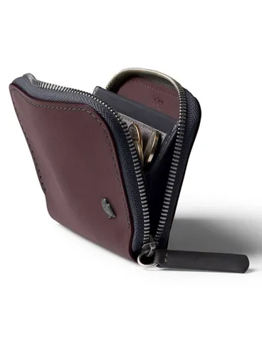 Кожаный кошелек унисекс Bellroy Folio Mini - глубокий сливовый