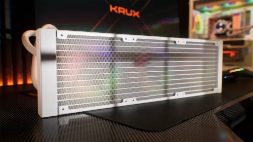 Chłodzenie Krux HydroGlance 360 ARGB LCD Biały