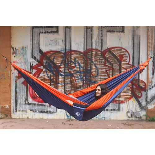 Hamak-hamak bileti Moon King Size Hammock-royal blue / orange