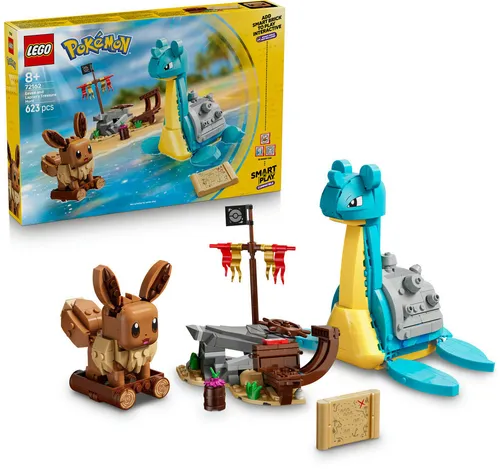LEGO 72162 Pokémon SMART Play Eevee i Lapras — poszukiwanie skarbów