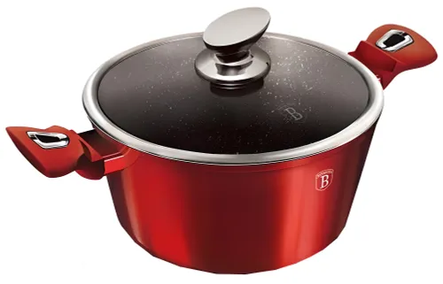 Zestaw garnków BERLINGER HAUS Metallic Line Burgundy BH/7046 (6 elementów)