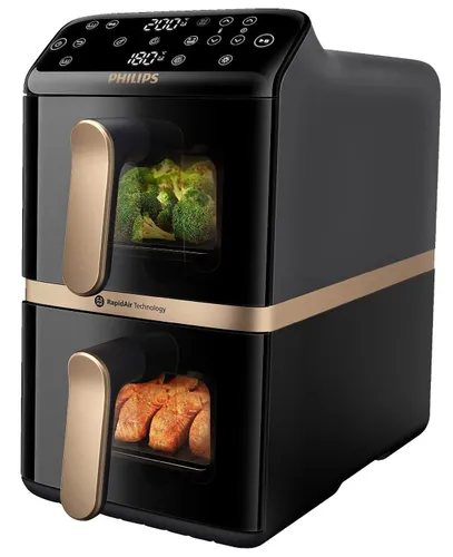 Air Fryer Frytkownica beztłuszczowa PHILIPS Ovi Dual Basket NA462/70 10l 6 automatycznych programów