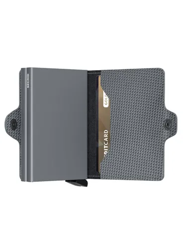 RFID Secrid Twinwallet Karbon Cep Cüzdanı-cool grey