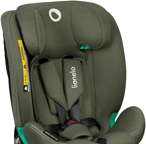 Fotelik samochodowy LIONELO Bastiaan One-i-Size 40-150 cm (0-36 kg) Zielony