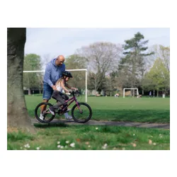 Rower dziecięcy HUFFY Literide Junior 20 cali dla dziewczynki Różowo-fioletowy