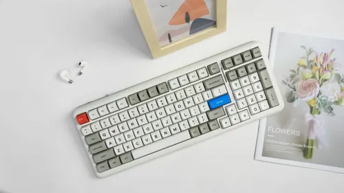 Klawiatura MCHOSE MC-K99V2-11 Retro Biały