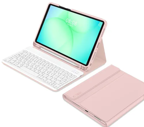 Etui na Samsung Galaxy Tab A9+/A11+ Plus 11.0 TECH-PROTECT SC Pen Różowy + Klawiatura