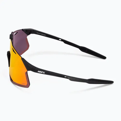 Okulary przeciwsłoneczne 100% Hypercraft matte black/hiper red multilayer mirror