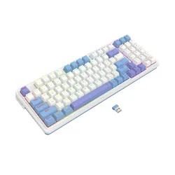 Klawiatura mechaniczna Redragon K664WBP-RGB-PRO Gloria Pro Biało-niebieski