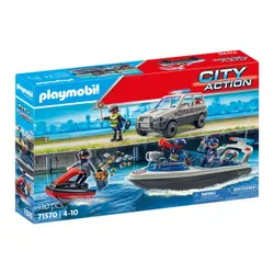 Playmobil City Набор фигурок 71570 Полицейская погоня на воде