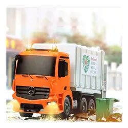 Zdalnie sterowany samochód COIL Mercedes śmieciarka Auto RC pilot LED klakson