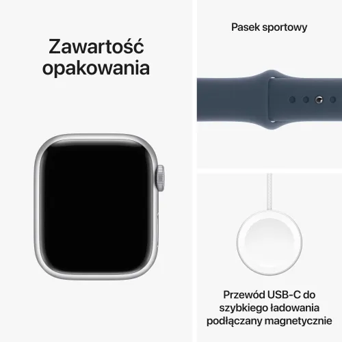 Смарт-часы Apple Watch 9 GPS 41 мм алюминиевый спортивный ремешок M / L