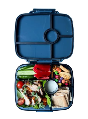 Lunchbox głęboki 5-komorowy Yumbox Go Bento Box - Berlin charcoal gray