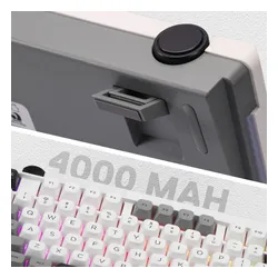 Klawiatura REDRAGON Otiim Pro K729WGB RGB Hot Swap Bullet QL Switch Biało-szary