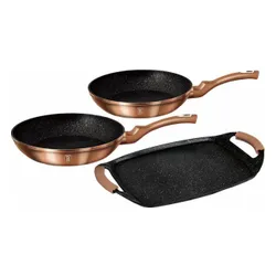 Zestaw patelni BERLINGER HAUS Rose Gold Edition BH/1669 (3 elementy)