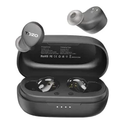 Słuchawki bezprzewodowe Tozo Agile Dots Dokanałowe Bluetooth 5.3 Czarny