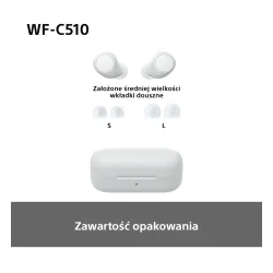 Słuchawki bezprzewodowe Sony WF-C510 Dokanałowe Bluetooth 5.3 Biały