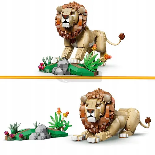 LEGO Creator 3w1 31386 Dzikie zwierzęta: Dumny lew, zestaw klocków 9+