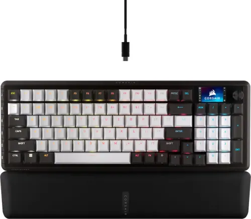 Klawiatura mechaniczna Corsair Vanguard 96 RGB MLX Szaro-bialy