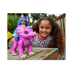 Mattel Mağarası Kulübü Tella + Müzikal Dinozor Partyceratops