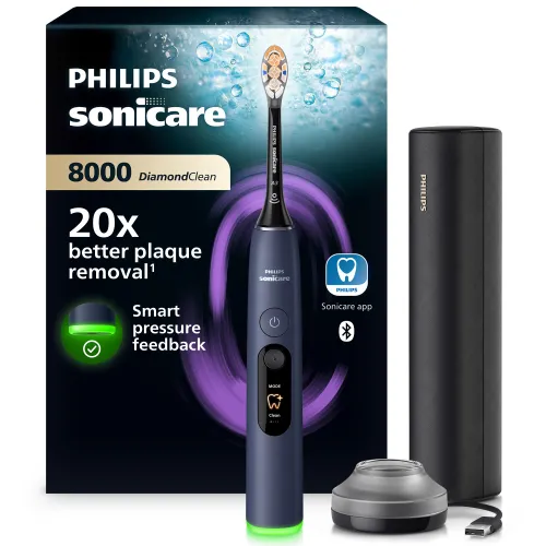 Szczoteczka soniczna PHILIPS Sonicare 8000 DiamondClean HX8311/13 Granatowy