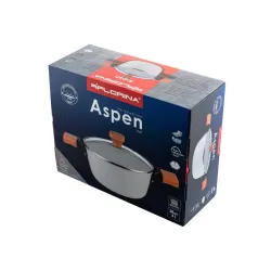 Garnek aluminiowy z pokrywką FLORINA ASPEN 5 l
