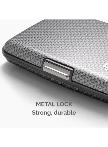 Кошелек Ogon Design Stockholm Card Case Premium V3, алюминиевый, синий