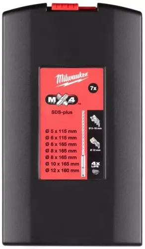 Milwaukee SDS Plus MX4 Matkap Uçları (5 adet)