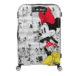 Bavul büyük Amerikalı turist Wavebreaker Disney-Minnie comics white