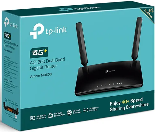 Router TP-LINK Archer MR600 4G+ LTE 2.4 / 5 GHz (DualBand), Wi-Fi Mesh, Gniazdo SIM