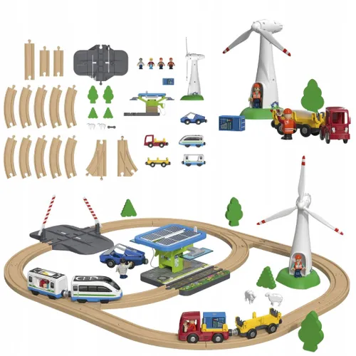 Zestaw kolejki Playtive POLE ODNAWIALNEJ ENERGII