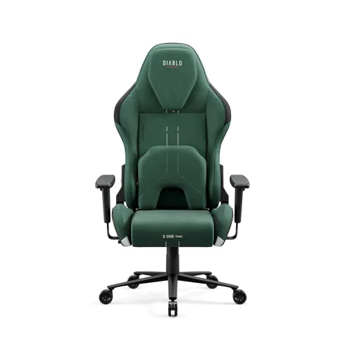 Fotel Diablo Chairs X.One Prime Normal Size Forest Green Gamingowy Do 140kg Tkanina Zielony