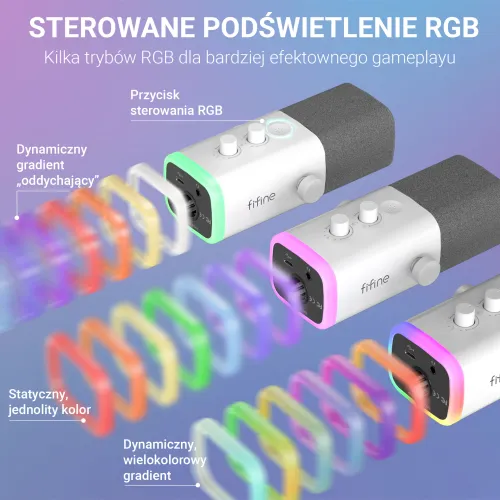 Mikrofon Fifine AM8TW Przewodowy Dynamiczny Biały