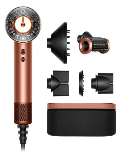 Suszarka do włosów Dyson Supersonic Nural Straight+Wavy 143644-01 Jonizacja Zimny nawiew 1600W 3 prędkości 4 temperatury