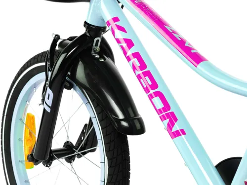 Rower dziecięcy KARBON Jazz 16 cali dla dziewczynki Miętowy